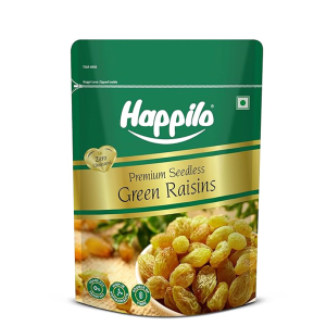 Happilo Premium Seedless Green Raisins 500g