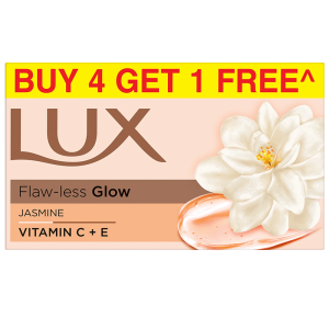 LUX Buy 4 Get 1 Free Offer Jasmine & Vitamin E Bathing Soap 5 x 150 g-1.png