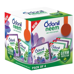 Odonil Bathroom Air Freshener Neem Mixed Fragrances 4 x 48 g