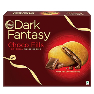 Sunfeast Dark Fantasy Choco Fills, 230g Original Filled Cookies with Choco Creme