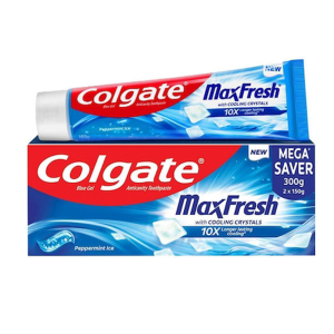 Colgate Max Fresh Peppermint Ice Blue Gel Toothpaste 300 g