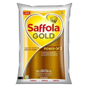 Saffola Gold Rice Bran And Corn Based Blended Oil 910 g